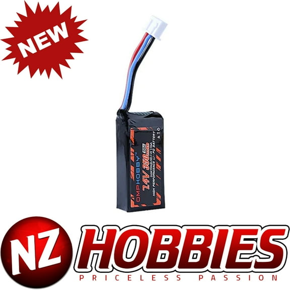 OMP 50C 7.4V 2S 350mAh LiPo Battery for M1 Helicopter # OSHM1024