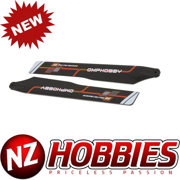 OMP Hobby M2 EVO Helicopter Parts Main Blades ORANGE # OSHM2321-O