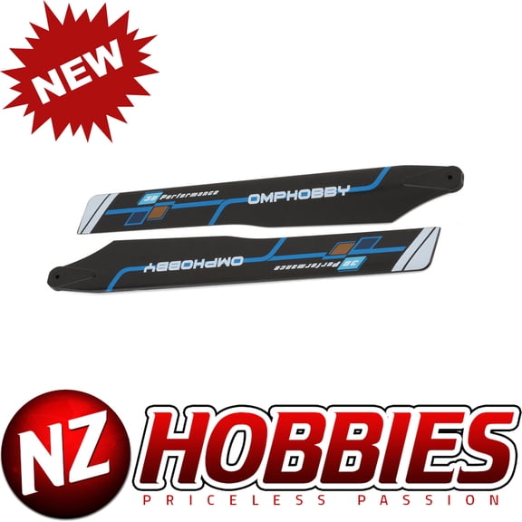 OMP Hobby M2 EVO Helicopter Parts Main Blades WHITE # OSHM2321-W