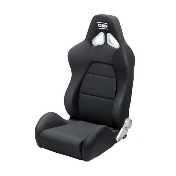 OMP Racing HA736EN Tube Steel Frame Reclining Design 2 Seat, Black