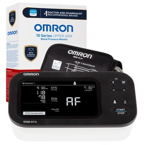 OMRON 10 Series Upper Arm Blood Pressure Monitor and Arm Cuff with AFib Detection for Home Use