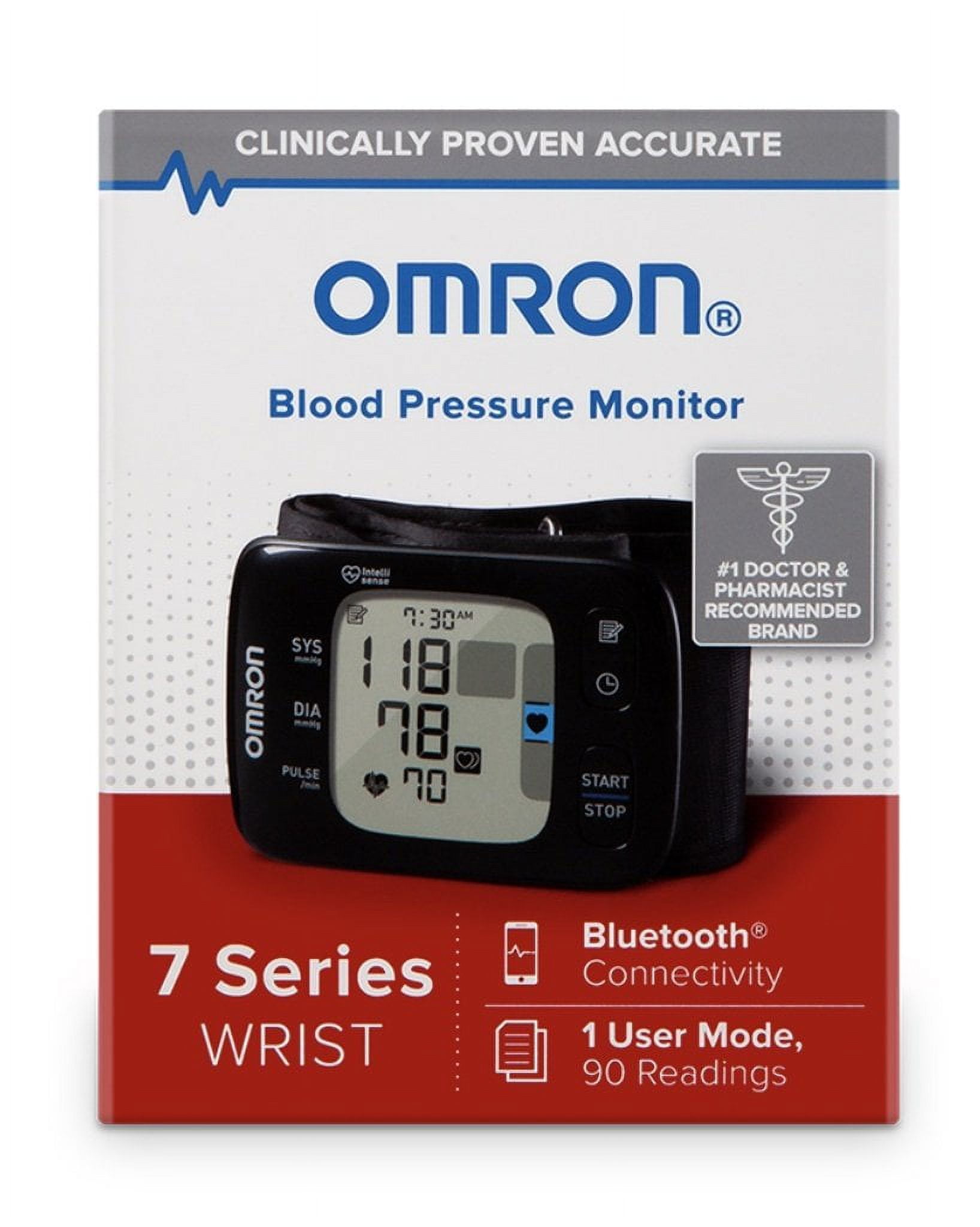OMRON 7 Series Digital Wireless Wrist Blood Pressure Monitor with