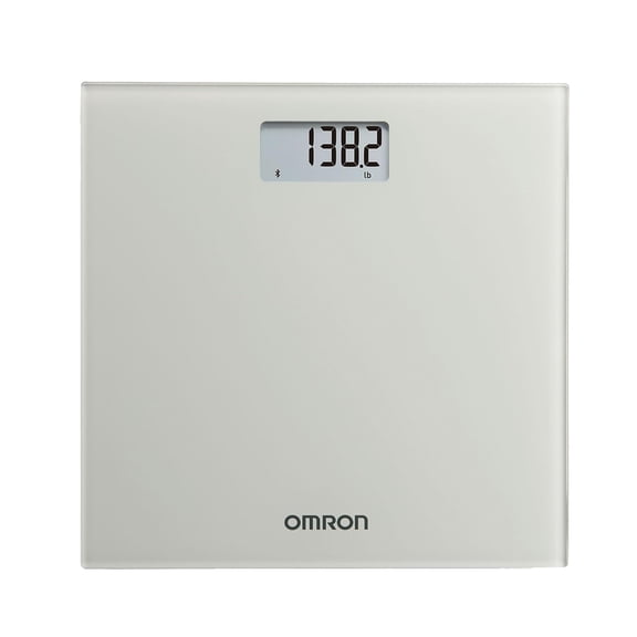 OMRON Digital with Bluetooth Connectivity (SC -150) - 330 lb Weight Capacity - Use with Free OMRON Connect App - Light Gray
