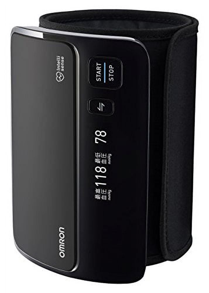OMRON - オムロン　ブラック OMRON HEM-7600T-BK OMRON Upper Arm Blood Pressure Monitor Black HEM-7600T-BK