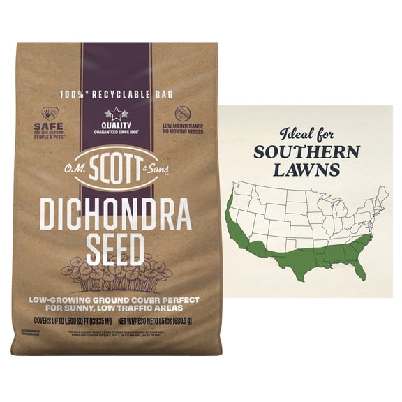 O.M. Scott and Sons Dichondra Seed, For a No-Mow Yard, 1,500 sq. ft., 1.5 lb.