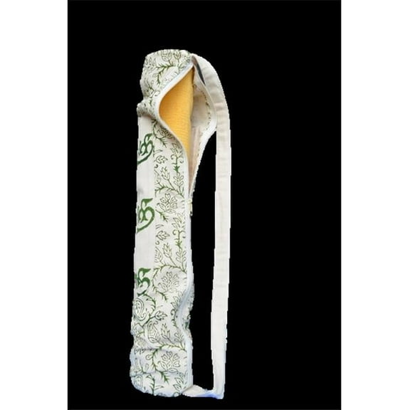 OMSBPYB-Green 27 x 4.5 in. Nari Shakti Yoga Rug Bag - Green