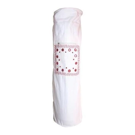 OMSutra Beaded Yoga Mat Bag - White