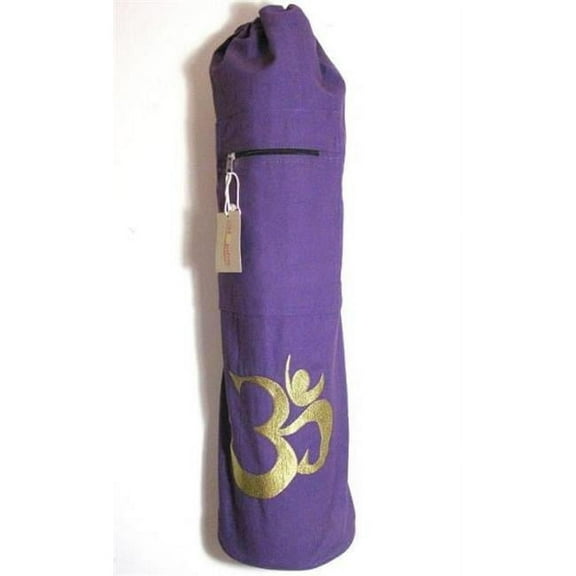 OMSutra OM101027-LightLavendar OM Shiva Yoga Mat Bag, Light Lavendar