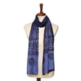 thumbnail image 1 of OMSutra OM401011-Bright Blue OM Hindu Yoga Meditation Prayer Shawl - Bright Blue, 1 of 1