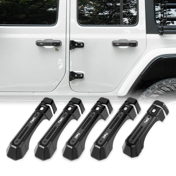 OMU Genesis Series Aluminum Door Handle Cover For Jeep Wrangler JL 2018+ 4 Doors 5 pcs