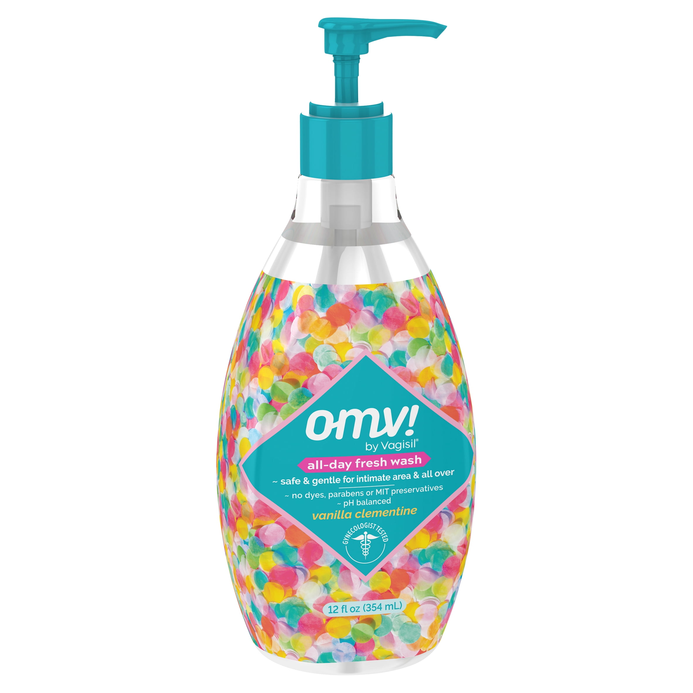 OMV! by Vagisil All-Day Fresh Feminine Wash, Vanilla Clementine Scent, 12 oz, 1 Count