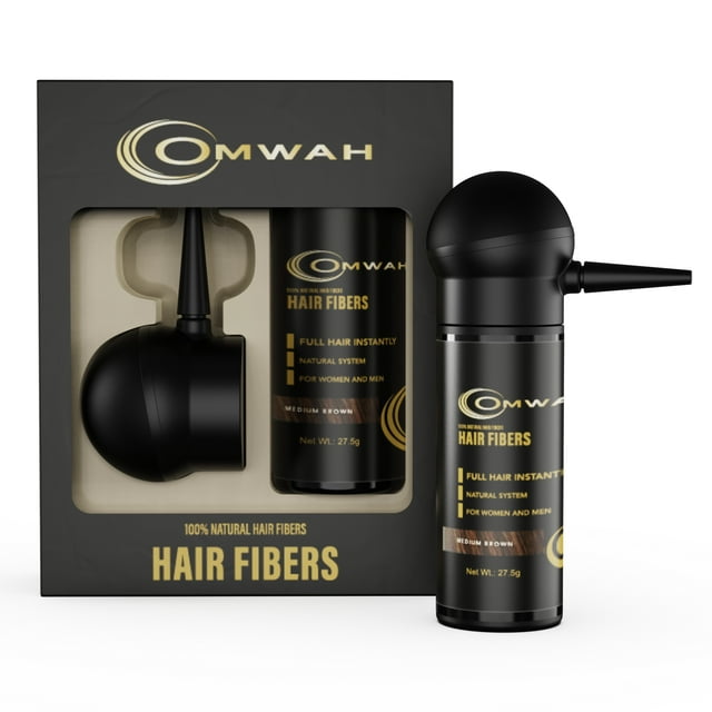 OMWAH Natural Hair Fiber 2in1 Kit With Natural & Undetectable Natural