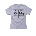 thumbnail image 1 of OMg Periodic Table Science Nerd Geek Graphic Girl's Cotton Youth Grey T-Shirt, 1 of 2