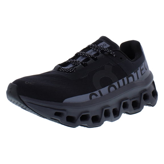 On Running Cloudmonster Lumos Sneaker, 6, Black