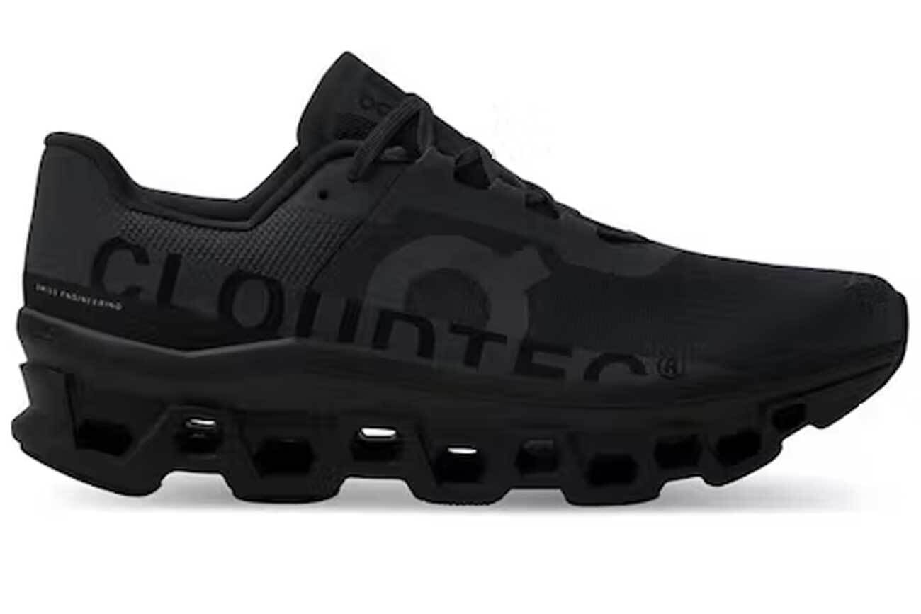 On Running Cloudmonster, Men's All Black Running Shoes