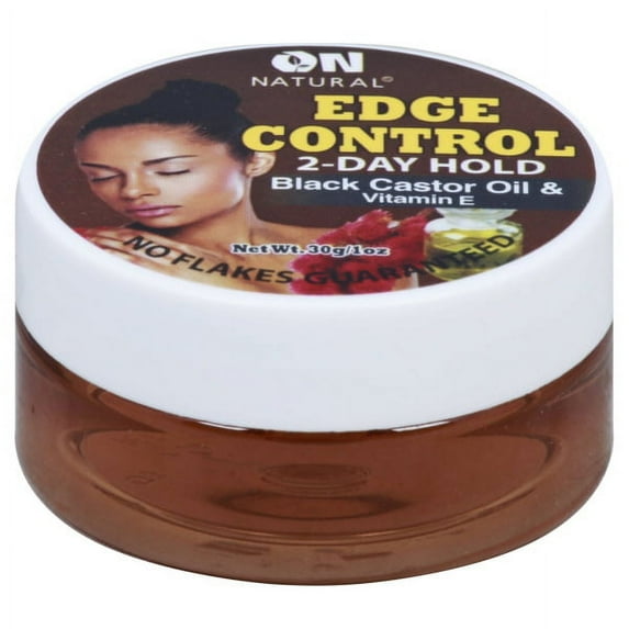 ON Natural Edge Control Gel, Black Castor Oil & Vitamin E 1 oz