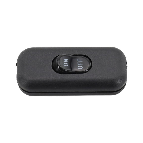 ON/OFF Inline Switch Black/white Inline Table Lamp Desk Light Cord Cable Switch 6A 250V Cord Rocker Intermediate Inline Switch