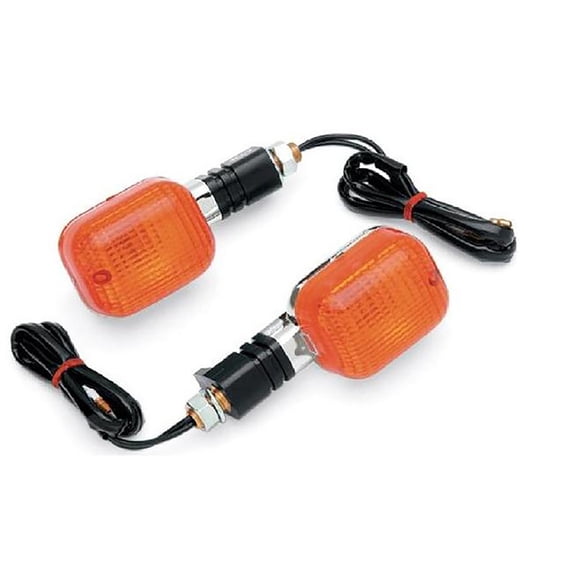 On/Off-Road Dot Turn Signals, Chrome Pair