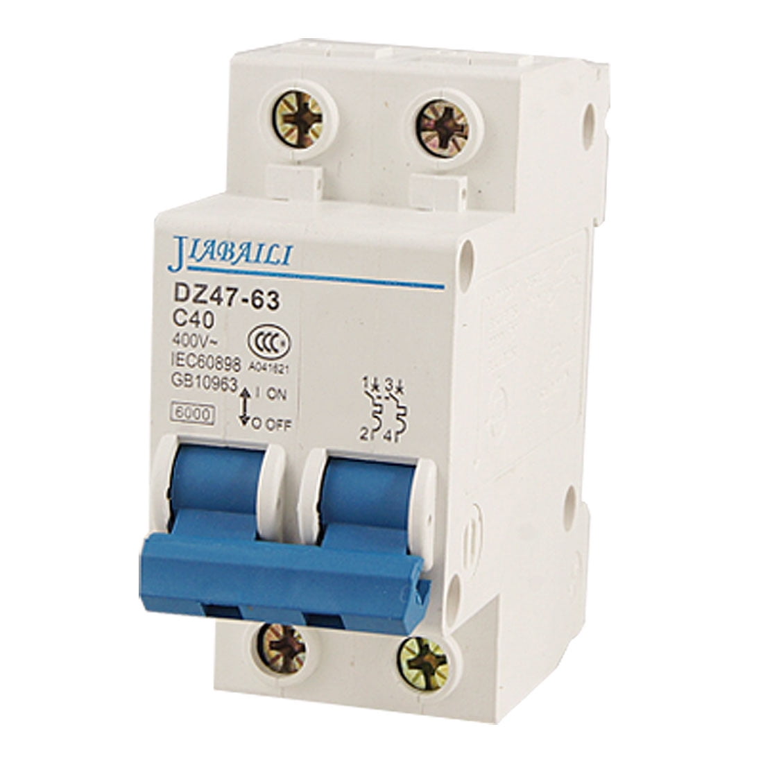 ULIHZNEW NB1-63 1P 2P 3P 4P AC 230/400V MCB Circuit Breaker