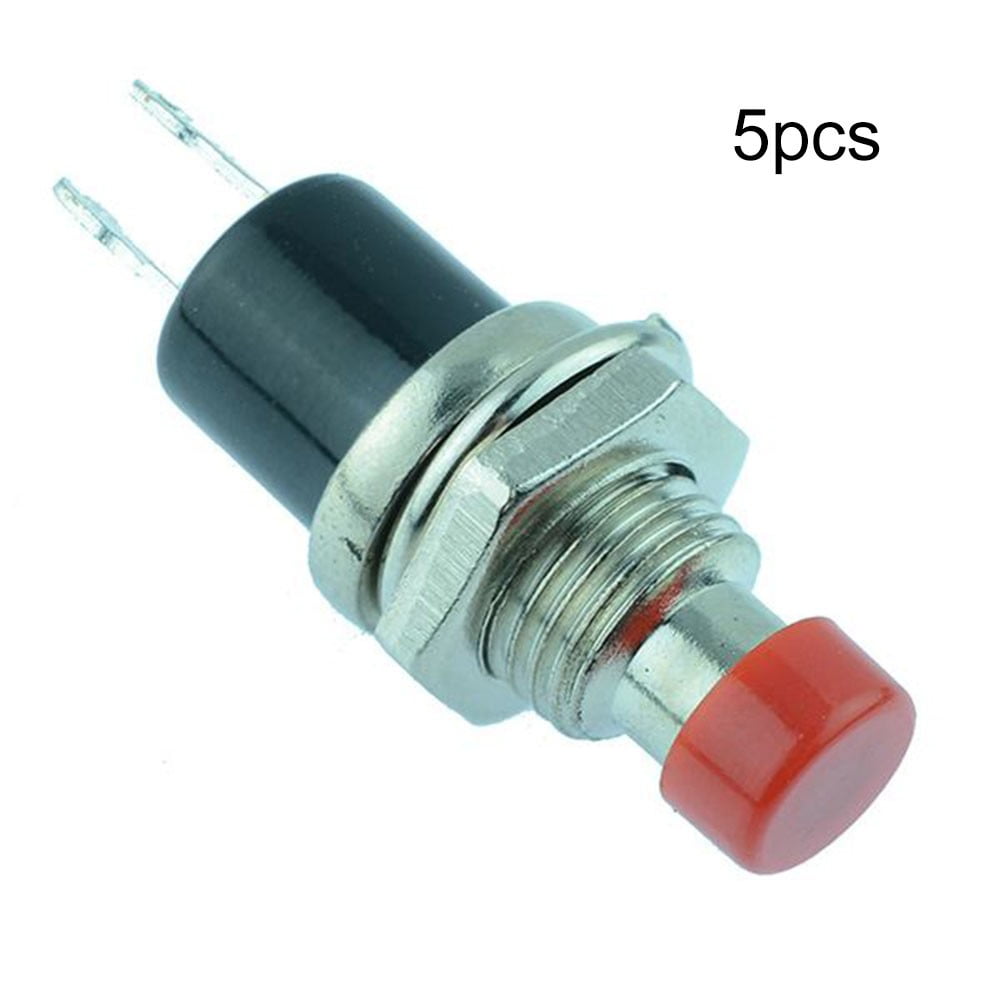 On-Off Switch Push Button Switch Pin Welding Spare Parts 7Mm Panel Cut ...
