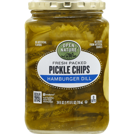 ON Pickle Chips, Hamburger Dill 24 fl oz