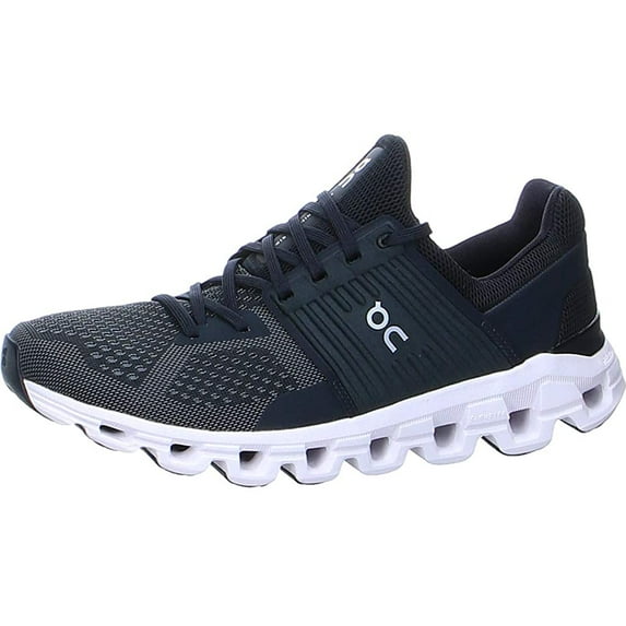 ON Running Mens Cloudswift Textile Synthetic Trainers 8 Black/Rock