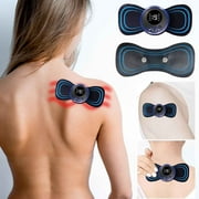 ON SALE! SDJMa EMS Lymphatic Drainage Massage Pad, Bioelectric Acupoints Massager Mat Adjustable Lymphdrainage Massage, Portable Mini Massager Patch for Arms Neck Shoulder Back Waist Legs