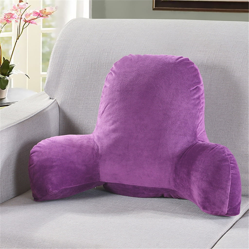 Super Soft Velvet Big Wedge Reading & Bed Rest Pillow,Large Adult