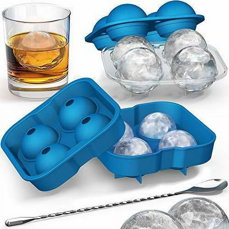 ON THE ROCK Ice Cube DIAMOND AND SPHERE MOLDS SET OF 4} BPA FREE.
