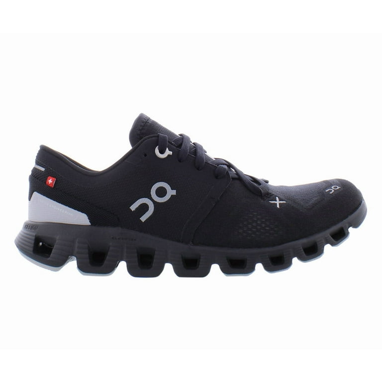 ON Women's Cloud X 3 Running Sneakers, Black, Versatile