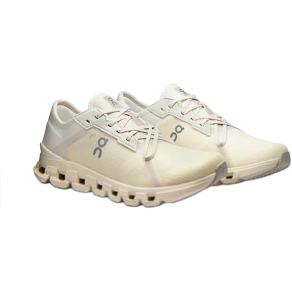 ON Women's Cloud X 4 AD Running Shoes Sneakers, Ghost/Dew, 7 US