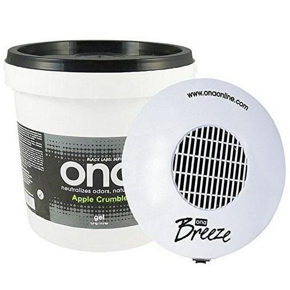 ONA Bundle Breeze Fan & Apple Crumble 1 Gallon Pail Gel - Odor Neutralizer