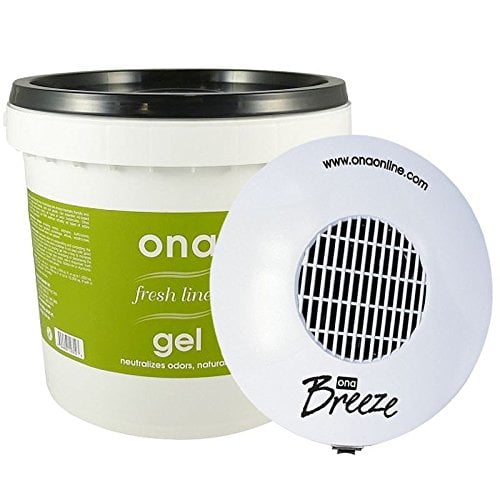 ONA Bundle Breeze Fan & Fresh Linen 1 Gallon Pail Gel - Odor Neutralizer