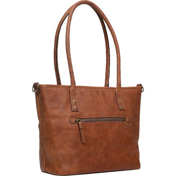 ONA The Capri II Camera & Laptop Tote Bag, Leather, Antique Cognac Brown