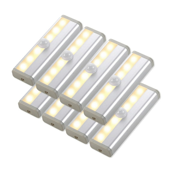 ONAIL Under Cabinet Lights, Motion Sensor Light Indoor, Battery Under Cabinet Lighting for Kitchen Under Counter, Cupboard, Pantry (8 Pack)