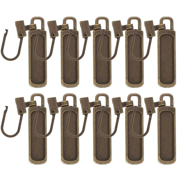 ONAPARTER 10 Pcs Detachable Zipper Pull Pulls for Backpacks Repair Fix Puller Replacement Kit As Shown