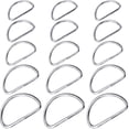 thumbnail image 1 of ONAPARTER 100 Pcs Metal D-ring Purses Rings for Crafting Hardware Bulk Accessories Handbags （Silver）, 1 of 6