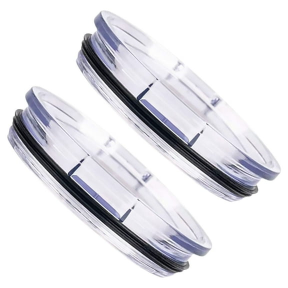ONAPARTER 2 Pcs Sealed Leak-proof Lid Tumbler Plastic Coffee Mug Replacement Cup Glass Cups As Shown