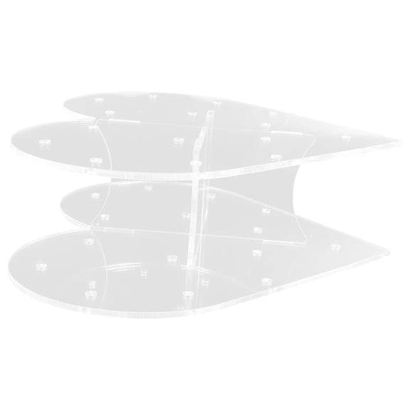 ONAPARTER Cake Pops Stand Multi Holes Display Holder Acrylic Clear Lollipop Holder Heart Shaped Display Stand (15 Holes) As Shown