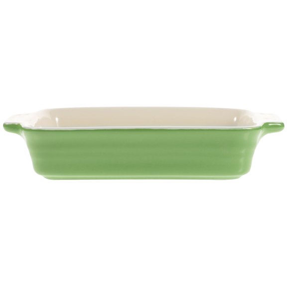ONAPARTER Ceramic Bakeware Flat Skillet with Handles Rice Bowl Lasagna Pan Soup Baking Tray As Shown