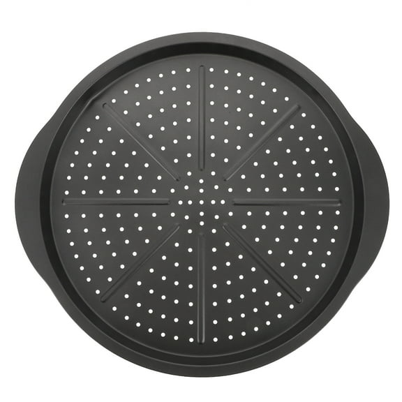 ONAPARTER Stainless Steel Microwave Mini Pancakes Pizza Plate Non Stick Baking Pans Tray Bakeware Black