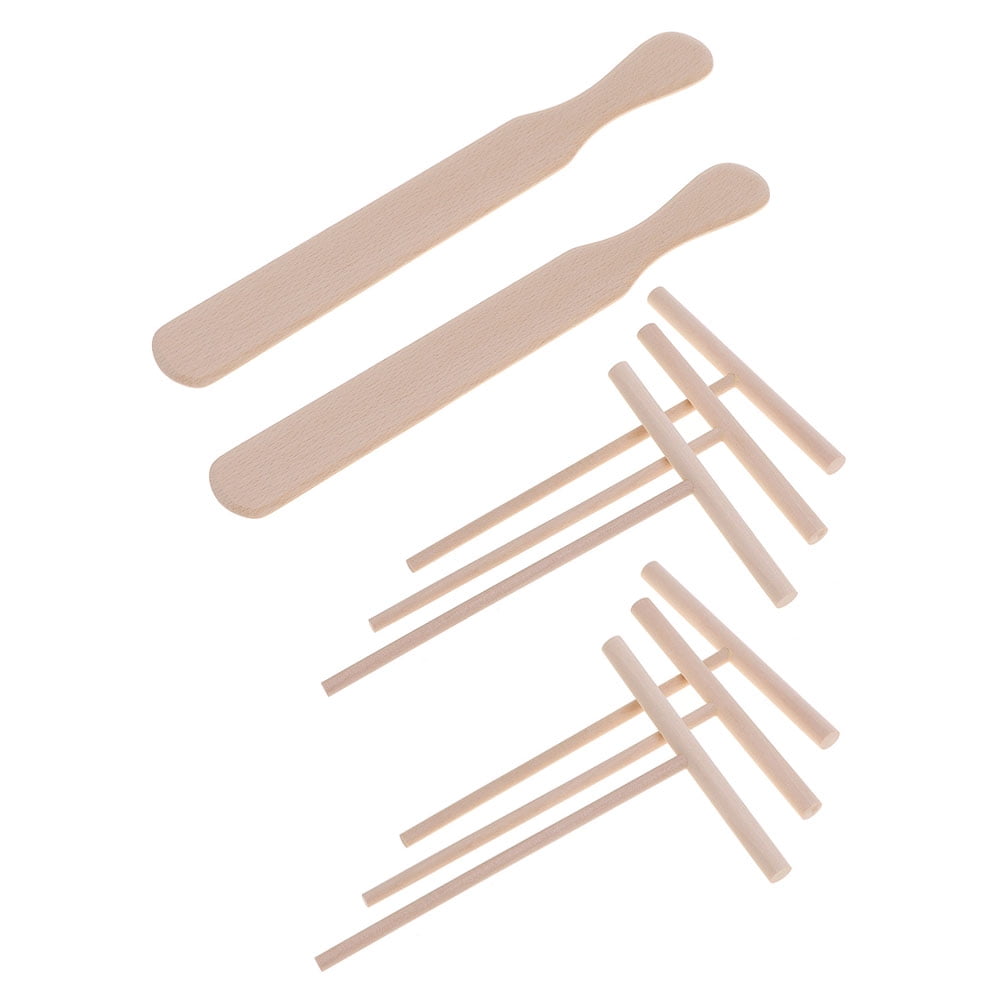 ONAPARTER Wooden Cooking Utensils Pancakes Dough Scraper Breakfast ...