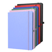 ONAVIA A4 Lined Journal Notebook, 6 pack, 8.27" x 11.6", 8mm Ruled Notepad, Hardcover, 80 Sheets/160 Pages, Multicolor