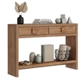 thumbnail image 1 of ROGALIS Console Table with Drawers, 47 Inch Narrow Entryway Table with Open Storage Shelves for Living Room, 1 of 6