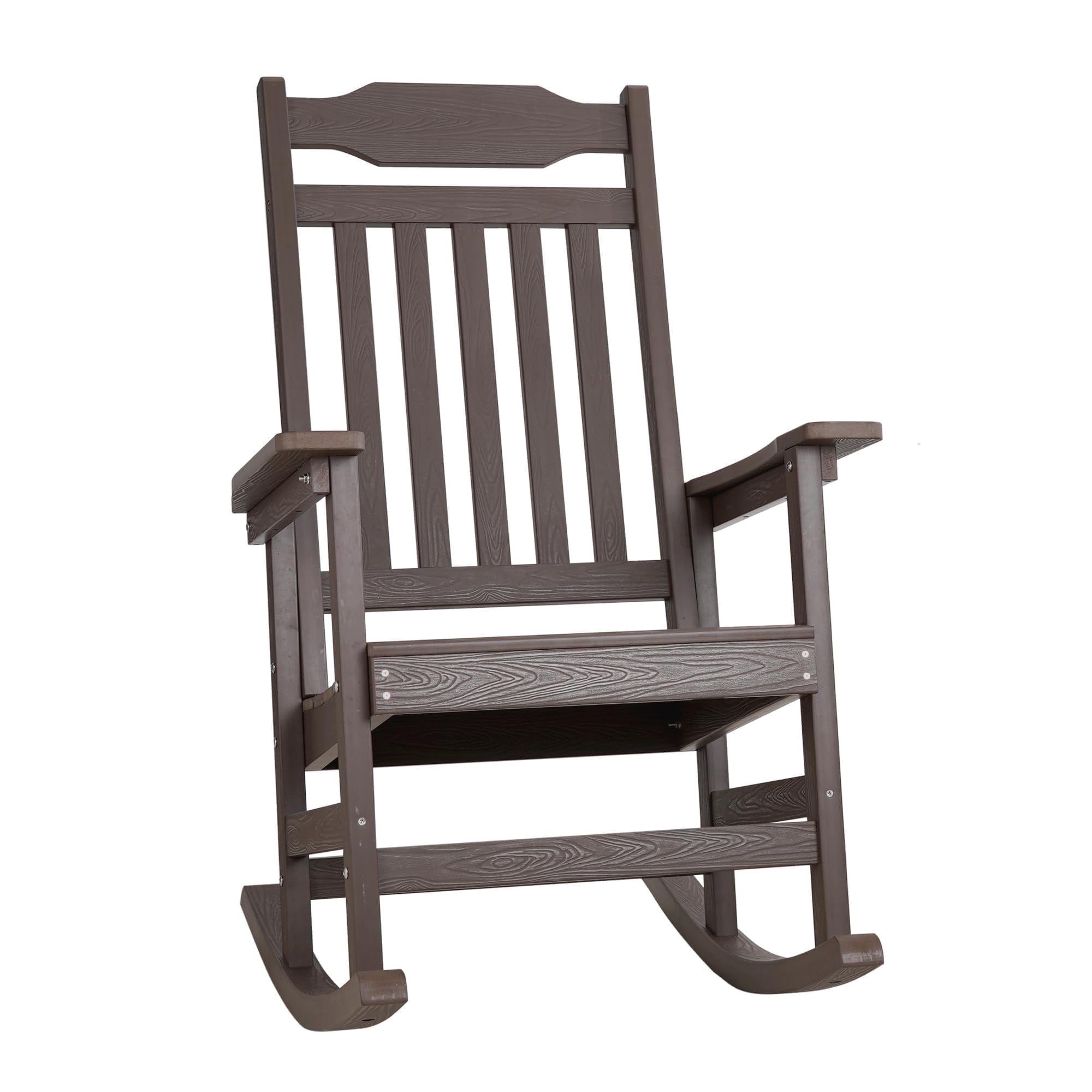 Poly Rocker Onbrill Outdoor Rocking Chair, Resistant HDPS Wooden Poly Rocker for ...