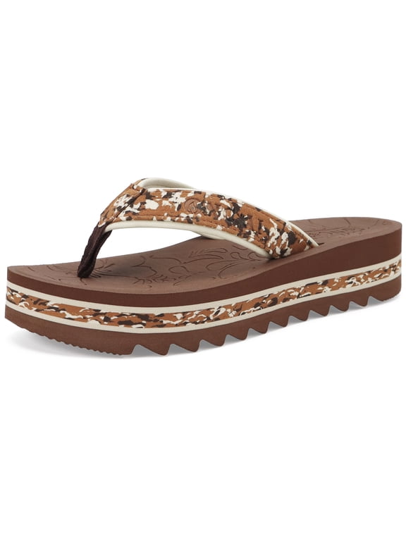 Women's Flip Flops with Arch Support 2026,Fashion Platform Wedge Sandals for Woman Trendy Casual Sandalias Mujer Summer Beach Outdoor Chunky Comfort Yoga Mat Rubber Soles Brown US Size 8