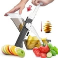 thumbnail image 1 of ONCE FOR ALL Mandoline Food Slicer, Adjustable Slices 0.1-8mm, Gray, 1 of 9