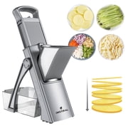 ONCE FOR ALL Mandoline Slicer Adjustable Stainless Steel Vegetable Chopper, Dice, Julienne, Slicing