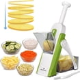 thumbnail image 1 of ONCE FOR ALL Safe Mandoline Slicer, Vegetable Chopper - Safe, Adjustable Thickness, Easy Cleaning, Quick Family Meal Preparation, 1 of 10