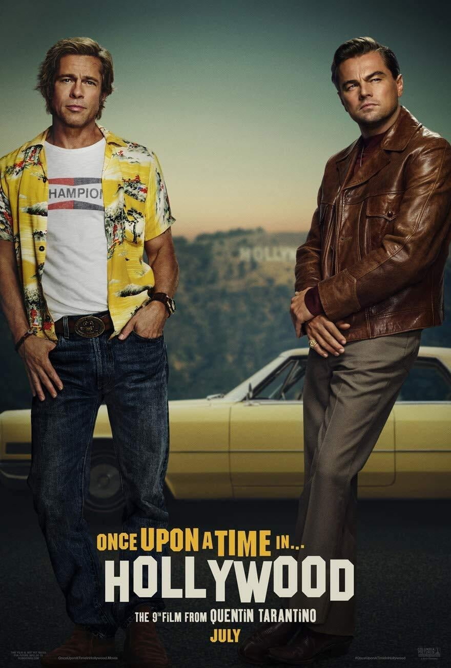 ONCE UPON A TIME IN HOLLYWOOD (2019) Movie Poster Leonardo DiCaprio ONCE UPON A TIME IN HOLLYWOOD (2019) Movie Poster Leonardo DiCaprio
